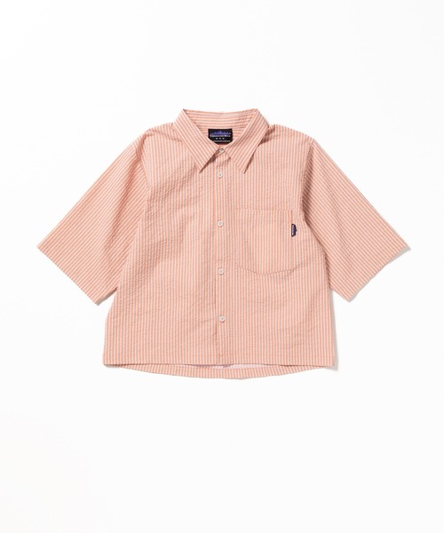 THOUSAND MILE（サウザンドマイル）の「[L's]THREE QUARTER SLEEVE SHIRT SEERSUCKER STRIPE/スリークオータースリーブシャツ シアサッカーストライプ（シャツ/ブラウス・レディース・オレンジ系その他/ブルー系その他/グリーン系その他・FREE）」の13枚目の写真