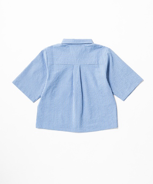 THOUSAND MILE（サウザンドマイル）の「[L's]THREE QUARTER SLEEVE SHIRT SEERSUCKER STRIPE/スリークオータースリーブシャツ シアサッカーストライプ（シャツ/ブラウス・レディース・オレンジ系その他/ブルー系その他/グリーン系その他・FREE）」の16枚目の写真