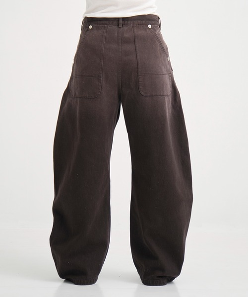 CONZ（コンズ）の「CURVED LEG JEANS（デニムパンツ・メンズ・ダークブラウン・1/2/3）」の5枚目の写真