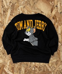TOM&JERRY（トムアンドジェリー）の「【TOM&JERRY/トム＆ジェリー】　綿タッチ裏起毛　ピリング防止加工　バックプリント　BIG　トレーナー（スウェット）」