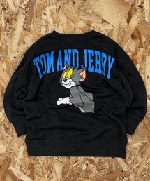 TOM&JERRY（トムアンドジェリー）の「【TOM&JERRY/トム＆ジェリー】　綿タッチ裏起毛　ピリング防止加工　バックプリント　BIG　トレーナー（スウェット）」