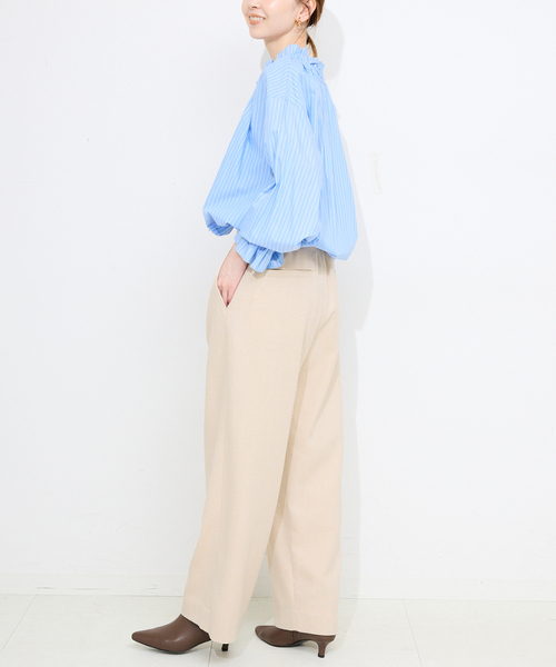 SLOBE IENA（スローブイエナ）の「ツイードリラックススラックス（スラックス・レディース・ブラック/ベージュ・36/38）」の16枚目の写真