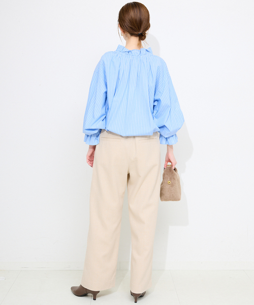 SLOBE IENA（スローブイエナ）の「ツイードリラックススラックス（スラックス・レディース・ブラック/ベージュ・36/38）」の18枚目の写真