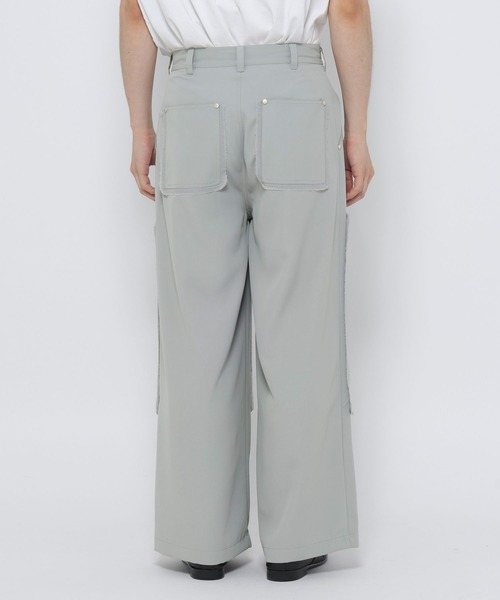 HARE（ハレ）の「ダブルニーワイドパンツ(HARE)（その他パンツ・メンズ・ブラック/ライトグレー・MEDIUM/SMALL）」の14枚目の写真