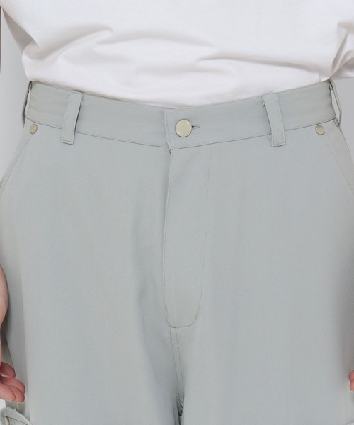 HARE（ハレ）の「ダブルニーワイドパンツ(HARE)（その他パンツ・メンズ・ブラック/ライトグレー・MEDIUM/SMALL）」の15枚目の写真