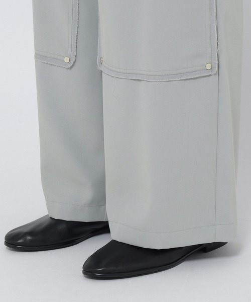 HARE（ハレ）の「ダブルニーワイドパンツ(HARE)（その他パンツ・メンズ・ブラック/ライトグレー・MEDIUM/SMALL）」の18枚目の写真