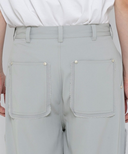 HARE（ハレ）の「ダブルニーワイドパンツ(HARE)（その他パンツ・メンズ・ブラック/ライトグレー・MEDIUM/SMALL）」の19枚目の写真