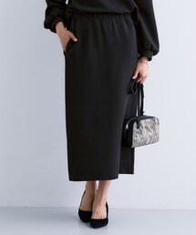 INDIVI（インディヴィ）の「【SETUP可能／Iライン】ダンボールジャージスカート（スカート）」