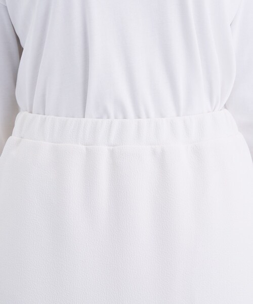 INDIVI（インディヴィ）の「【SETUP可能／Iライン】ダンボールジャージスカート（スカート・レディース・オフホワイト/チャコールグレー/ネイビー・05/13/15 /36/38/40/19）」の20枚目の写真