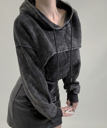 FOLLOWIN | [SET UP]ヴィンテージショートフーディ＆リブキャミセット(パーカー)