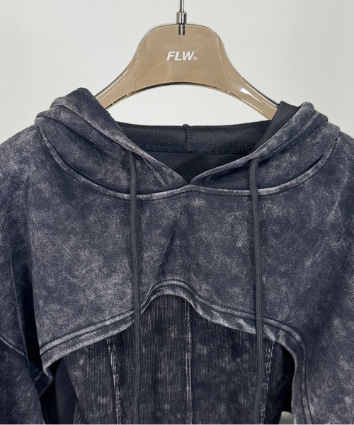 FOLLOWIN（フォロウィン）の「[SET UP]ヴィンテージショートフーディ＆リブキャミセット（パーカー・レディース・チャコールグレー・FREE）」の16枚目の写真