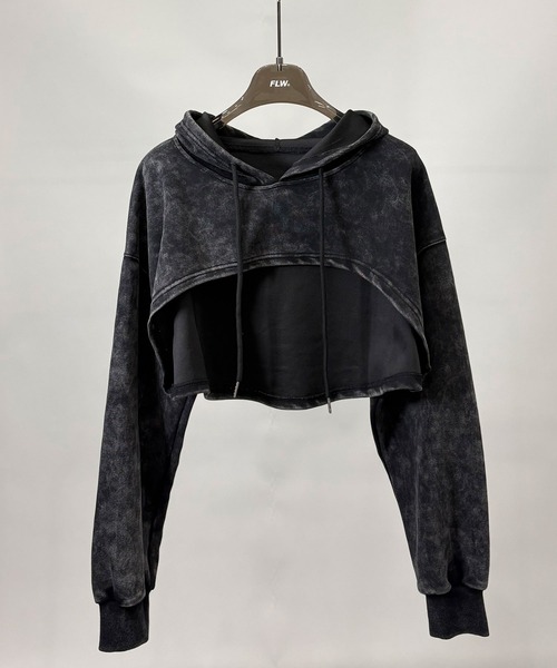 FOLLOWIN（フォロウィン）の「[SET UP]ヴィンテージショートフーディ＆リブキャミセット（パーカー・レディース・チャコールグレー・FREE）」の17枚目の写真