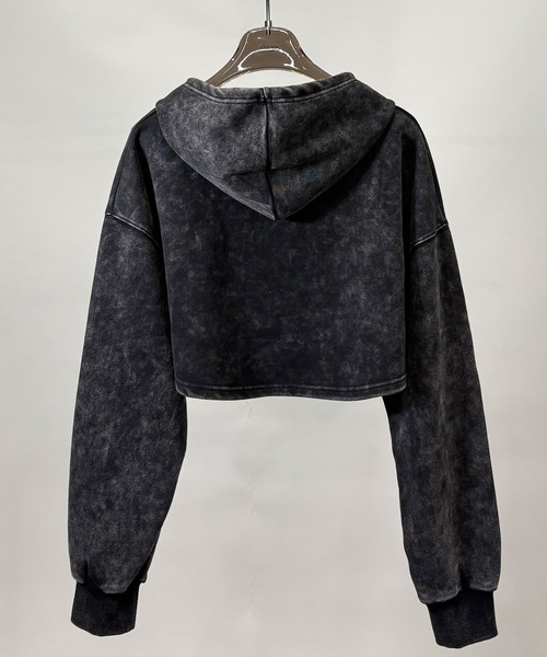 FOLLOWIN（フォロウィン）の「[SET UP]ヴィンテージショートフーディ＆リブキャミセット（パーカー・レディース・チャコールグレー・FREE）」の18枚目の写真