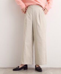 【選べる着丈/多機能】裏起毛ハイパーストレッチワイドパンツ
