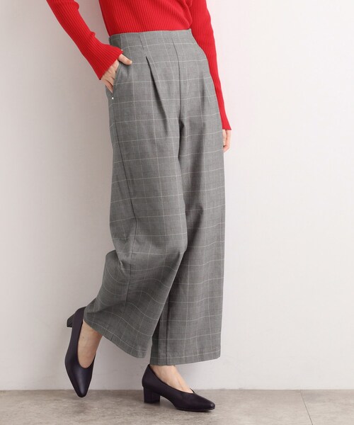 grove（グローブ）の「【選べる着丈/多機能】裏起毛ハイパーストレッチワイドパンツ（その他パンツ・レディース・ベージュ系1/ナチュラル/ブラック/アイボリー系1/ダークブラウン系1・03/02/01/04/23/22/21/13/12/11/05）」の8枚目の写真