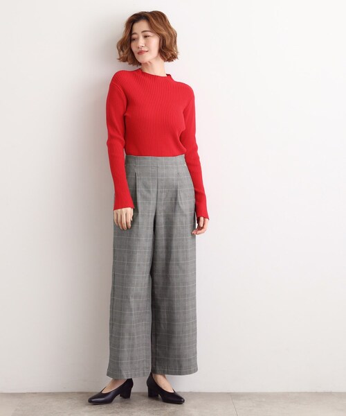 grove（グローブ）の「【選べる着丈/多機能】裏起毛ハイパーストレッチワイドパンツ（その他パンツ・レディース・ベージュ系1/ナチュラル/ブラック/アイボリー系1/ダークブラウン系1・03/02/01/04/23/22/21/13/12/11/05）」の11枚目の写真