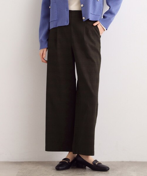 grove（グローブ）の「【選べる着丈/多機能】裏起毛ハイパーストレッチワイドパンツ（その他パンツ・レディース・ベージュ系1/ナチュラル/ブラック/アイボリー系1/ダークブラウン系1・03/02/01/04/23/22/21/13/12/11/05）」の15枚目の写真