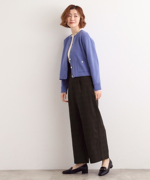 grove（グローブ）の「【選べる着丈/多機能】裏起毛ハイパーストレッチワイドパンツ（その他パンツ・レディース・ベージュ系1/ナチュラル/ブラック/アイボリー系1/ダークブラウン系1・03/02/01/04/23/22/21/13/12/11/05）」の17枚目の写真