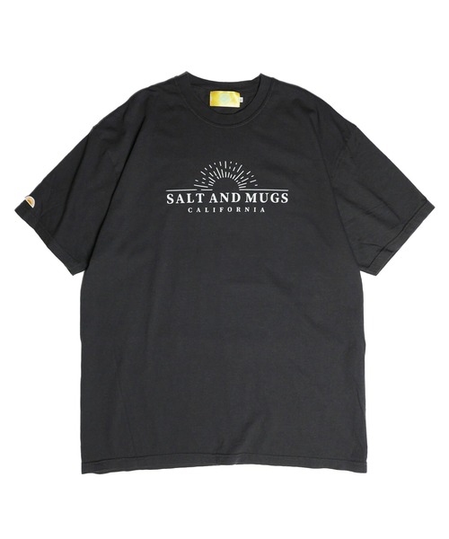 SALT&MUGS(ソルトアンドマグス)の「Sun set Old Tee(Tシャツ/カットソー・メンズ・ブラック/ナチュラル・LARGE/MEDIUM/X-LARGE)」の1枚目の写真