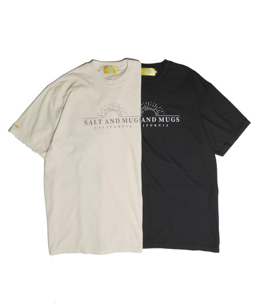 SALT&MUGS(ソルトアンドマグス)の「Sun set Old Tee(Tシャツ/カットソー・メンズ・ブラック/ナチュラル・LARGE/MEDIUM/X-LARGE)」の3枚目の写真