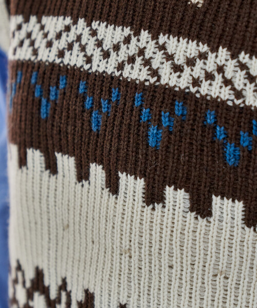 FREAK'S STORE（フリークスストア）の「限定展開 ノルディックニットベスト（ベスト・レディース・チャコールグレー/オフホワイト/ネイビー・ﾌﾘ-）」の12枚目の写真