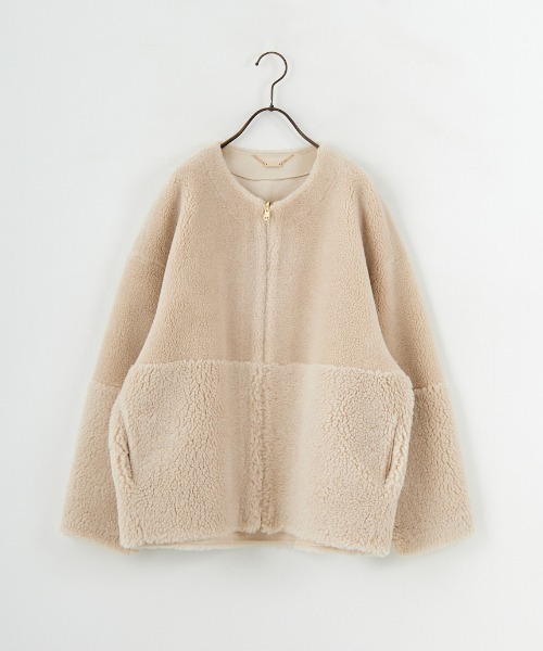 MICA&DEAL/マイカアンドディール] リバーシブル ボアショートコート