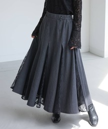 somari imagination（ソマリ イマジネーション）の「『デニムレース切り替えスカート』（デニムスカート）」