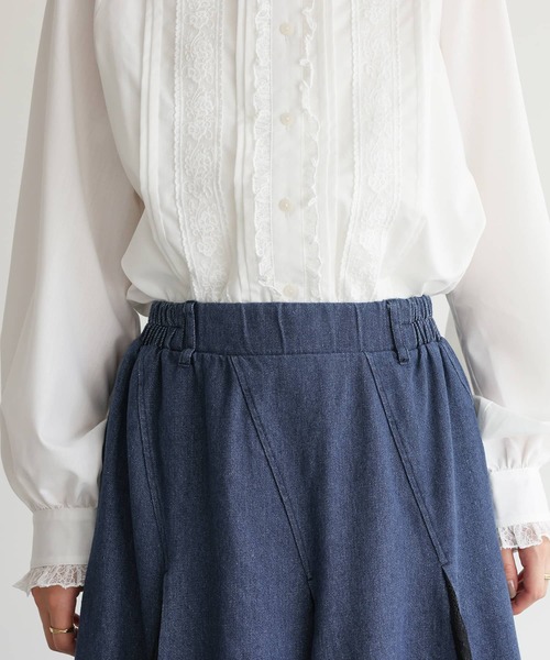 モナコで購入 レース×デニムスカート 940963_db01.jpg?20210701165226