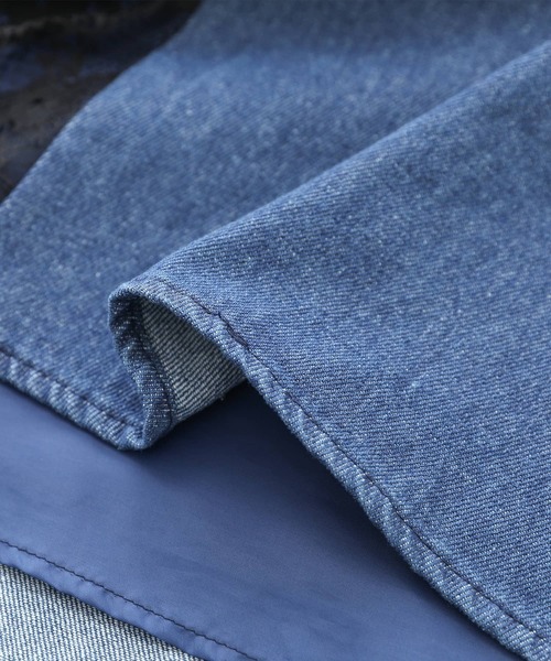 somari imagination（ソマリ イマジネーション）の「『デニムレース切り替えスカート』（デニムスカート・レディース・ネイビー/ブラック・2/1）」の16枚目の写真