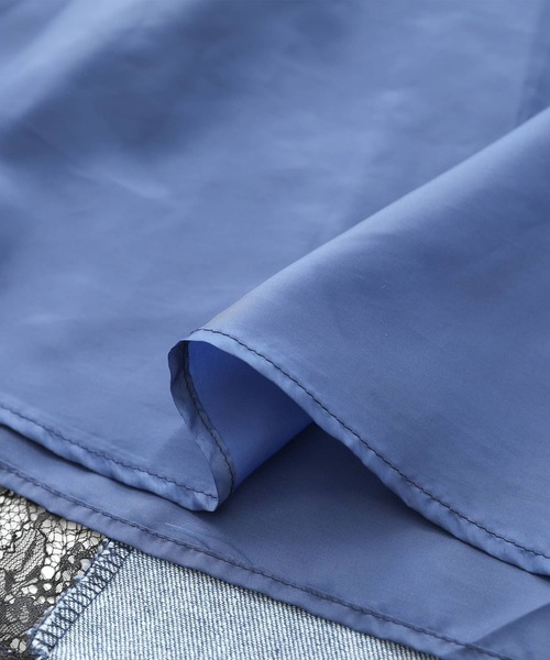 somari imagination（ソマリ イマジネーション）の「『デニムレース切り替えスカート』（デニムスカート・レディース・ネイビー/ブラック・2/1）」の8枚目の写真