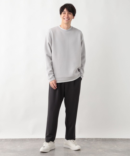 GLOBAL WORK(グローバルワーク)の「イージーケアストレッチテーパードパンツ/599607(その他パンツ・メンズ・ブラック/チャコールグレー/カーキ・MEDIUM/SMALL/LARGE/X-LARGE)」の4枚目の写真