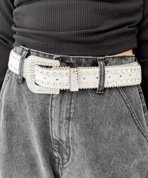 WEGO（ウィゴー）の「WEGO/ビジューラメシャギーベルト（ベルト・レディース・その他1/ベージュ/ピンク/その他3/その他2/ホワイト・FREE）」の15枚目の写真