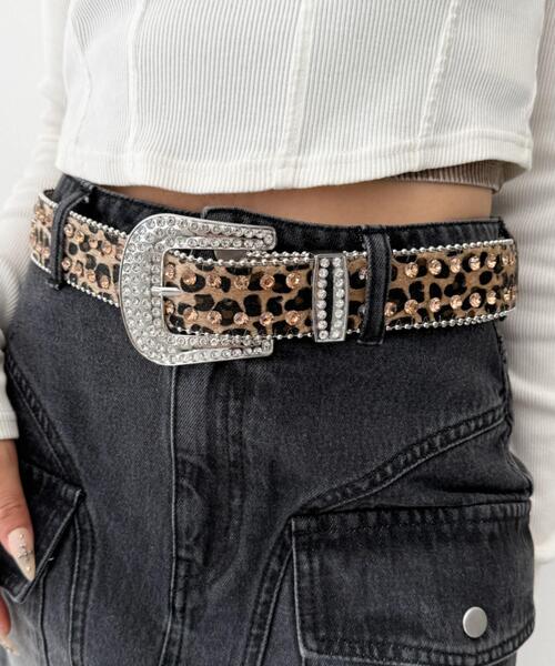 WEGO（ウィゴー）の「WEGO/ビジューラメシャギーベルト（ベルト・レディース・その他1/ベージュ/ピンク/その他3/その他2/ホワイト・FREE）」の16枚目の写真