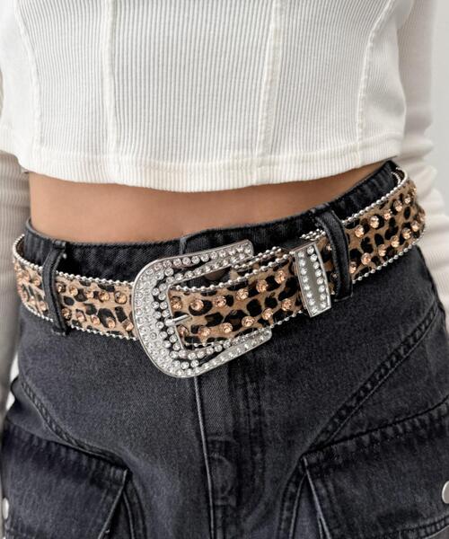 WEGO（ウィゴー）の「WEGO/ビジューラメシャギーベルト（ベルト・レディース・その他1/ベージュ/ピンク/その他3/その他2/ホワイト・FREE）」の20枚目の写真