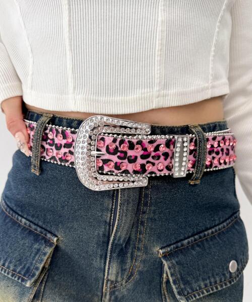 WEGO（ウィゴー）の「WEGO/ビジューラメシャギーベルト（ベルト・レディース・その他1/ベージュ/ピンク/その他3/その他2/ホワイト・FREE）」の18枚目の写真