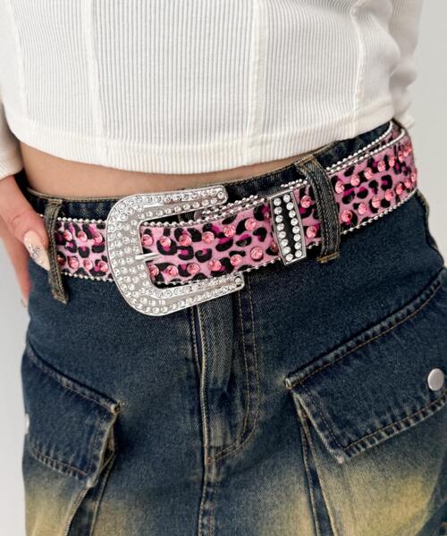 WEGO（ウィゴー）の「WEGO/ビジューラメシャギーベルト（ベルト・レディース・その他1/ベージュ/ピンク/その他3/その他2/ホワイト・FREE）」の22枚目の写真