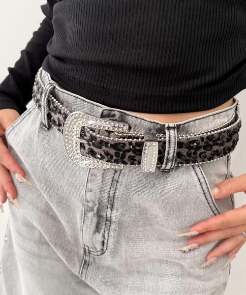 WEGO（ウィゴー）の「WEGO/ビジューラメシャギーベルト（ベルト・レディース・その他1/ベージュ/ピンク/その他3/その他2/ホワイト・FREE）」の17枚目の写真