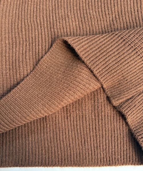 CANVAS+(キャンバスプラス)の「【CANVAS+】レオパードリボンニットトップス(ニット/セーター・レディース・グレー/ブラック/ブラウン・M)」の4枚目の写真