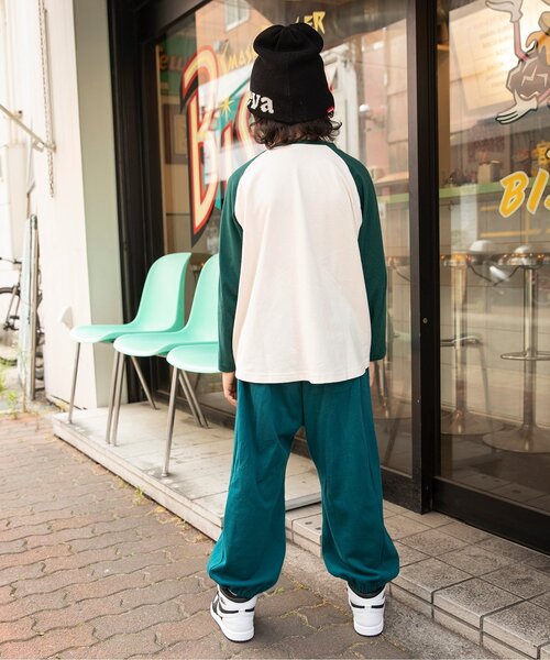 BREEZE（ブリーズ）の「【ジュニア対応】B NEWJACK ラグラングラフィックTシャツ（Tシャツ/カットソー・キッズ・ミント/ブラック/グリーン/レッド/グレー/オフホワイト・140/150/160/130/90/100/110/120）」の8枚目の写真