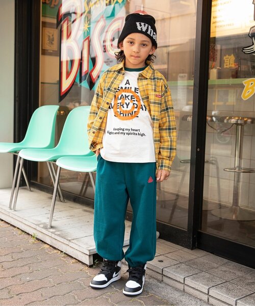 BREEZE（ブリーズ）の「【ジュニア対応】B NEWJACK ラグラングラフィックTシャツ（Tシャツ/カットソー・キッズ・ミント/ブラック/グリーン/レッド/グレー/オフホワイト・140/150/160/130/90/100/110/120）」の9枚目の写真