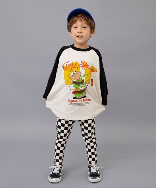 BREEZE（ブリーズ）の「【ジュニア対応】B NEWJACK ラグラングラフィックTシャツ（Tシャツ/カットソー・キッズ・ミント/ブラック/グリーン/レッド/グレー/オフホワイト・140/150/160/130/90/100/110/120）」の10枚目の写真