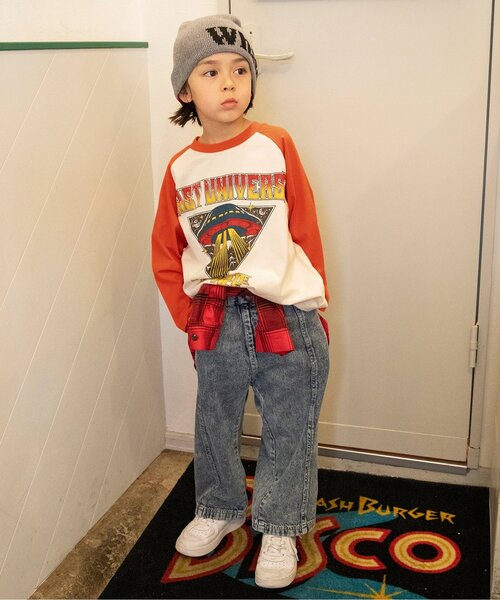 BREEZE（ブリーズ）の「【ジュニア対応】B NEWJACK ラグラングラフィックTシャツ（Tシャツ/カットソー・キッズ・ミント/ブラック/グリーン/レッド/グレー/オフホワイト・140/150/160/130/90/100/110/120）」の12枚目の写真