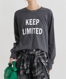 ロング丈長袖ロゴTシャツ