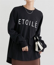 ロング丈長袖ロゴTシャツ
