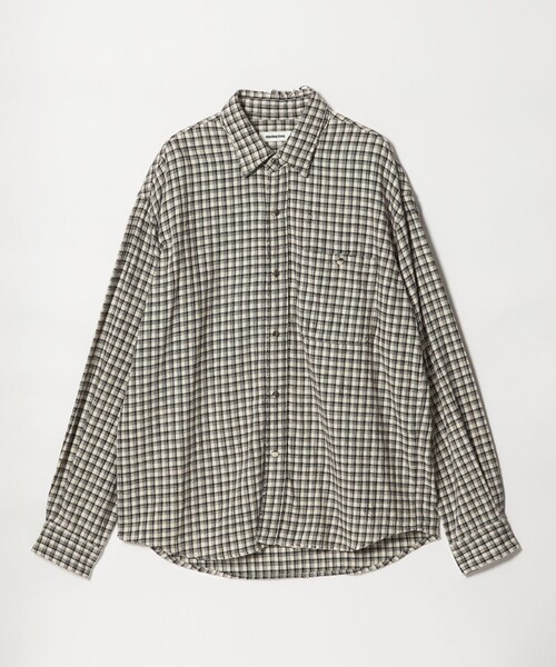 MONKEY TIME（モンキータイム）の「ディストレスト ネル チェック シャツ（シャツ/ブラウス・メンズ・ブラック/オフホワイト・S/M/L/XL）」の12枚目の写真