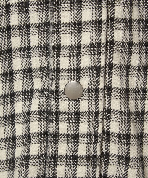 MONKEY TIME（モンキータイム）の「ディストレスト ネル チェック シャツ（シャツ/ブラウス・メンズ・ブラック/オフホワイト・S/M/L/XL）」の14枚目の写真