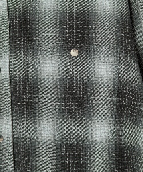 MONKEY TIME（モンキータイム）の「ディストレスト ネル チェック シャツ（シャツ/ブラウス・メンズ・ブラック/オフホワイト・S/M/L/XL）」の19枚目の写真