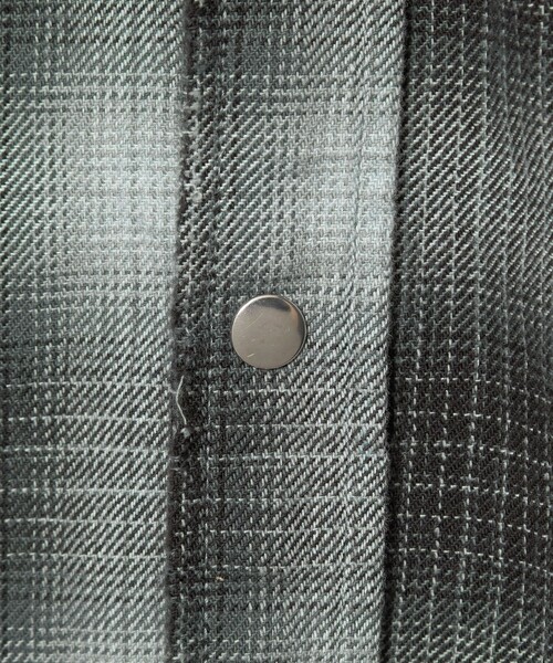 MONKEY TIME（モンキータイム）の「ディストレスト ネル チェック シャツ（シャツ/ブラウス・メンズ・ブラック/オフホワイト・S/M/L/XL）」の20枚目の写真