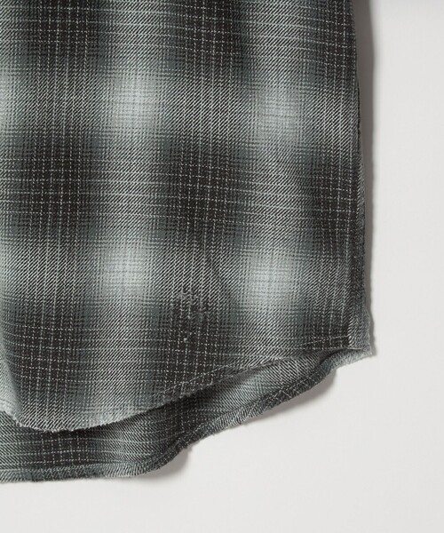 MONKEY TIME（モンキータイム）の「ディストレスト ネル チェック シャツ（シャツ/ブラウス・メンズ・ブラック/オフホワイト・S/M/L/XL）」の22枚目の写真