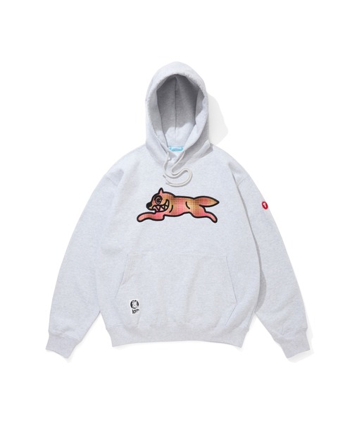 ICECREAM(アイスクリーム)の「APPLIQUE LOGO HOODIE RUNNING DOG(パーカー・メンズ・ブラック×グリーン/グレー×ピンク・SMALL/MEDIUM/LARGE/X-LARGE)」の1枚目の写真